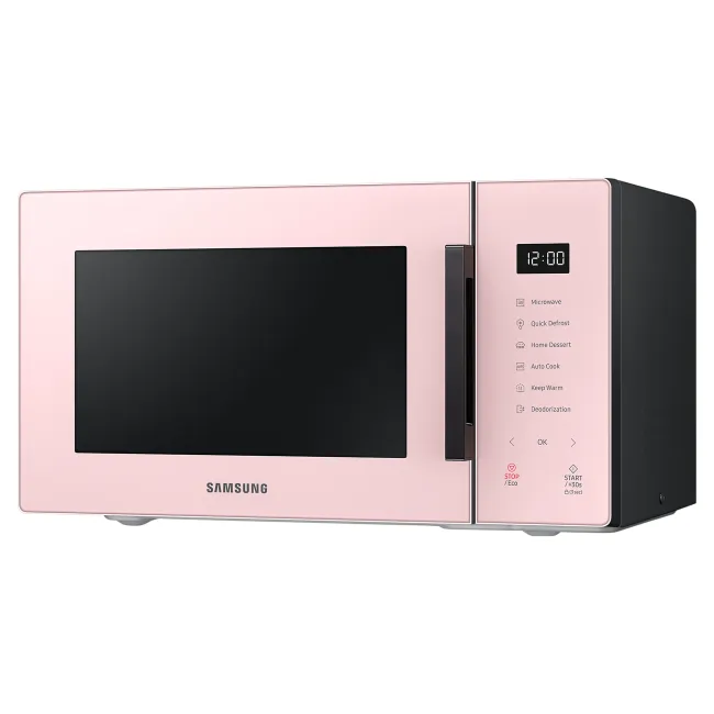 Mali kućanski aparati - Samsung MS23T5018AP/EE mikrotalasna pećnica, touch, zapremina: 23l, 1150W, 6 nivoa snage, pink boja - Avalon ltd