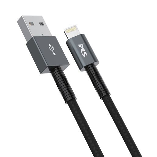 Kablovi, adapteri i punjači - KABL MS USB-A 2.0 ->LIGHTNING, 2m, MS, crni - Avalon ltd
